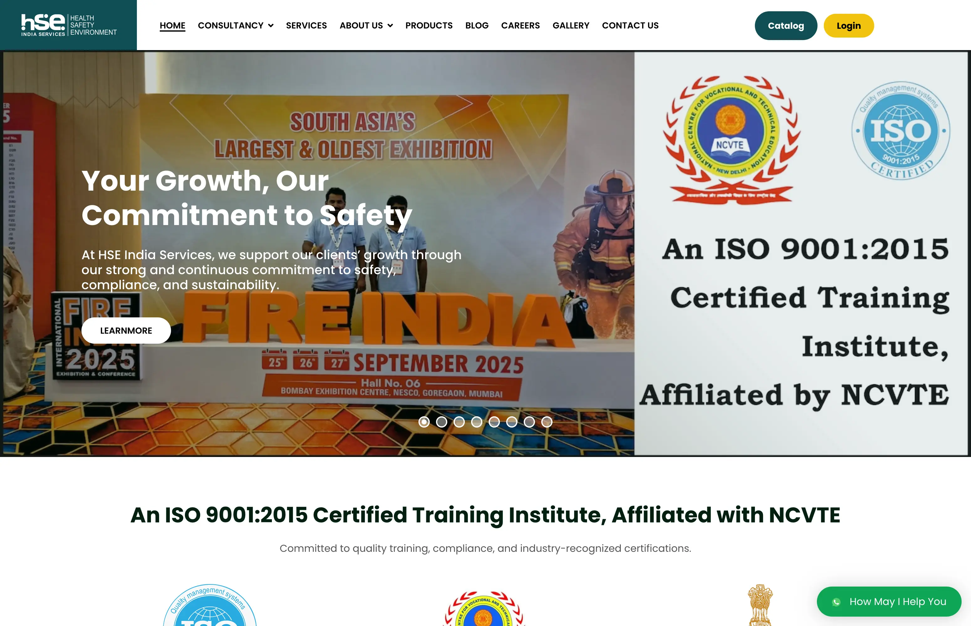 HSE India Services Website