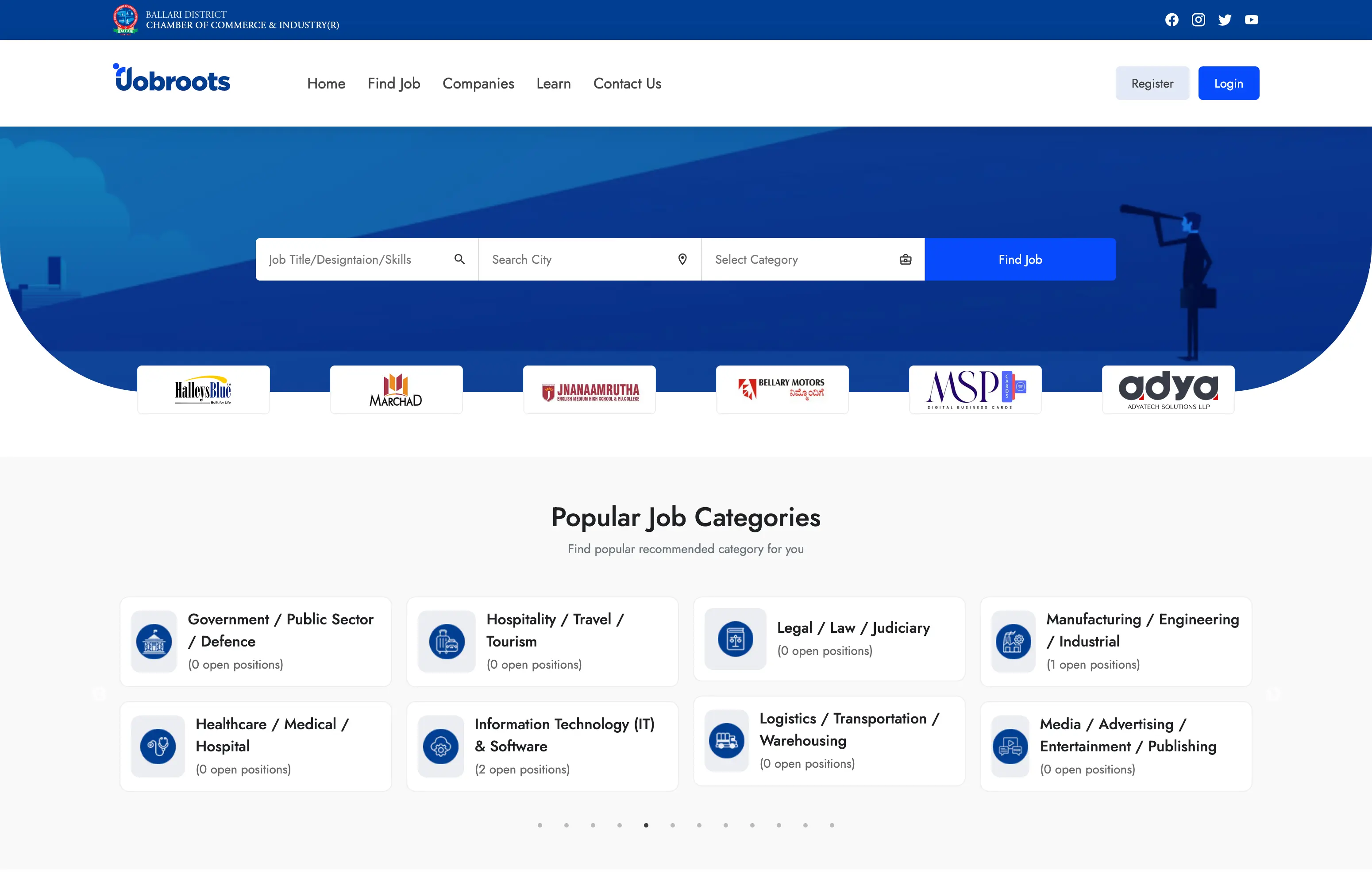 JobRoots – Job Portal for BDCCI